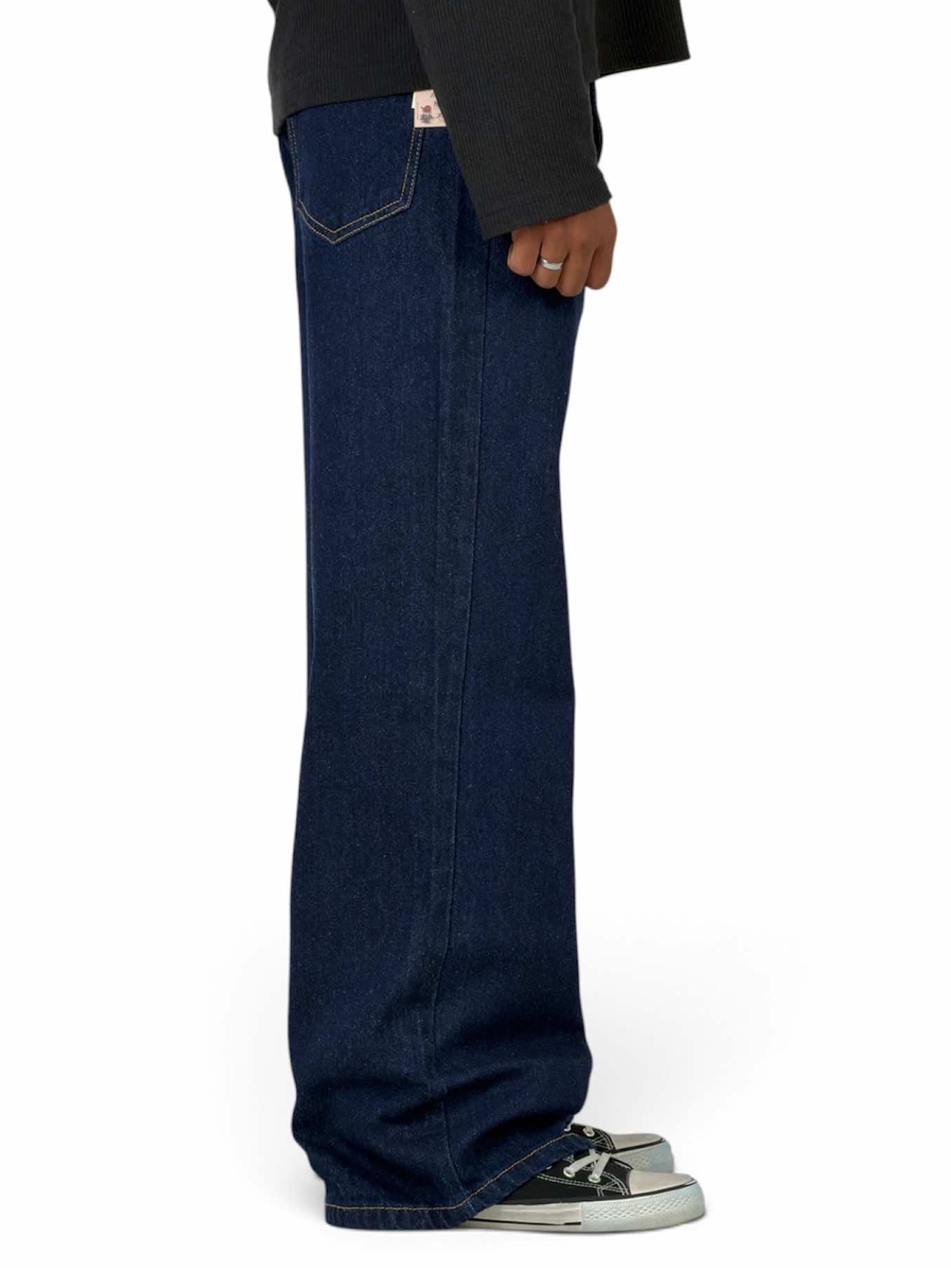 INDIGO RAW RIVET WIDE